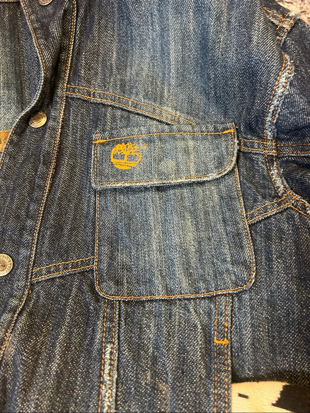 Timberland unisex Indigo Blue Denim Shirt Jacket